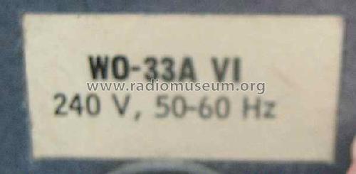 Super Portable Oscilloscope WO-33-A ; RCA RCA Victor Co. (ID = 1659027) Equipment