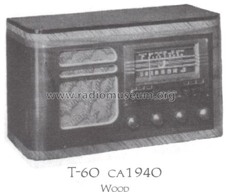 T60 RC-425; RCA RCA Victor Co. (ID = 1521260) Radio