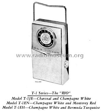 T-1EH 'The RIO' Ch= RC-1189; RCA RCA Victor Co. (ID = 1680941) Radio