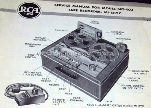 Tape Recorder 'Executive' SRT-403 ; RCA RCA Victor Co. (ID = 1804618) R-Player