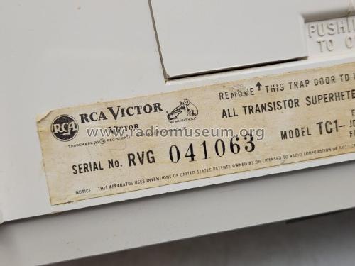 All Transistor TC1E ; RCA RCA Victor Co. (ID = 3000794) Radio