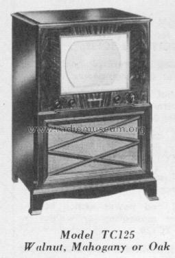 TC-125 Ch= KCS34C; RCA RCA Victor Co. (ID = 1375194) Télévision