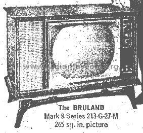 The Bruland Mark 8 213-G-27-M; RCA RCA Victor Co. (ID = 687402) Television