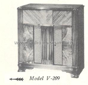 V209 Ch= RC-573; RCA RCA Victor Co. (ID = 166955) Radio