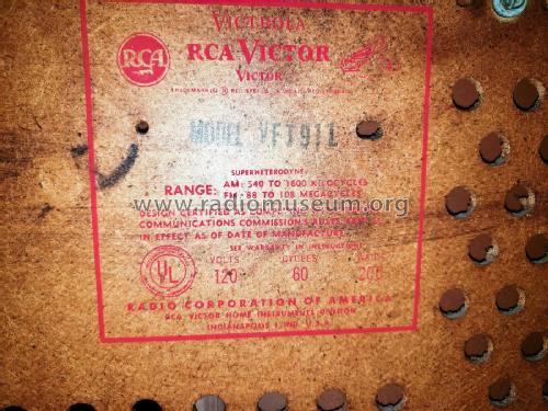 VFT91L 'Mark IV' ; RCA RCA Victor Co. (ID = 2599225) Radio