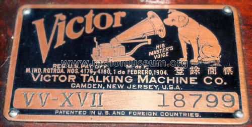 Victrola VV-XVII; RCA RCA Victor Co. (ID = 2602784) TalkingM