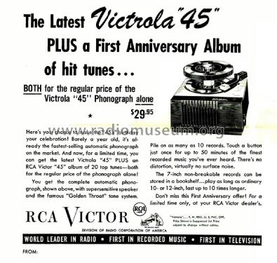 Victrola 45-EY-3 Ch= RS-136; RCA RCA Victor Co. (ID = 2834313) Sonido-V