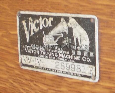 Victrola VV-IV; RCA RCA Victor Co. (ID = 2296016) TalkingM
