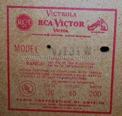 VJT 31 Ch= RC-1227C; RCA RCA Victor Co. (ID = 2417180) Radio