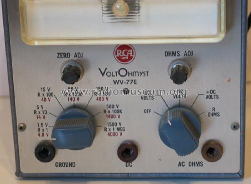 Voltohmyst WV-77-E ; RCA RCA Victor Co. (ID = 512552) Equipment