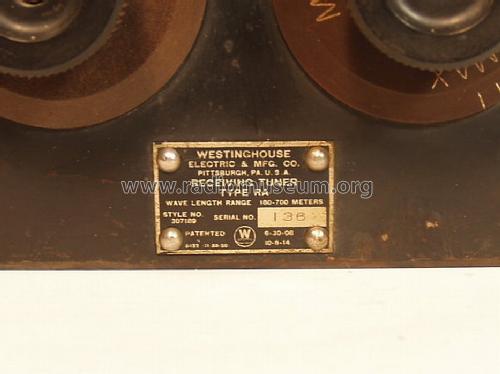 Westinghouse RA from the Pittsburg Plant ; RCA RCA Victor Co. (ID = 1049043) mod-pre26
