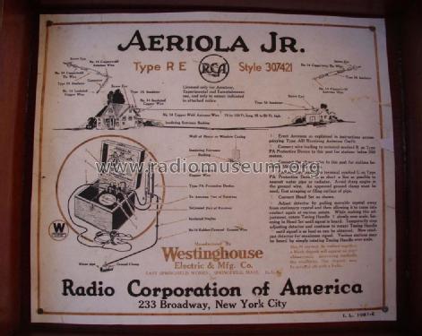 Westinghouse Aeriola Jr. ; RCA RCA Victor Co. (ID = 2020452) Cristallo
