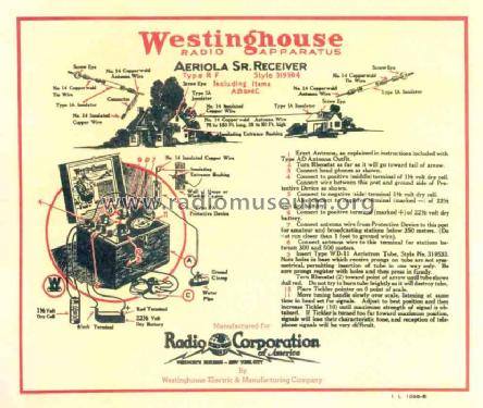 Westinghouse Aeriola Sr ; RCA RCA Victor Co. (ID = 437754) Radio