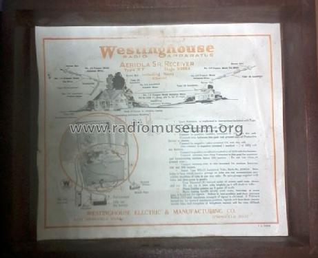 Westinghouse Aeriola Sr ; RCA RCA Victor Co. (ID = 1484048) Radio