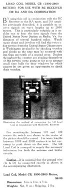 Westinghouse Load Coil CB; RCA RCA Victor Co. (ID = 1438327) mod-pre26