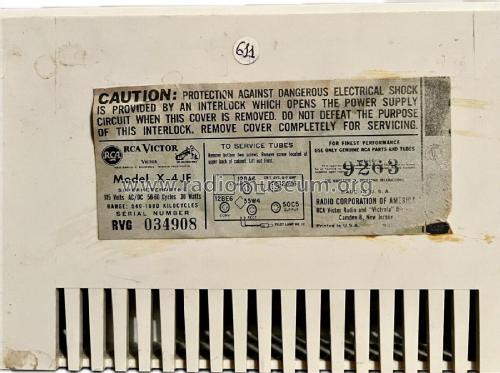 Filteramic Dual Speakers X-4JE ; RCA RCA Victor Co. (ID = 3024085) Radio