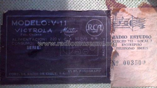 Victrola Master V-11; RCA, Corporacion de (ID = 2183704) R-Player