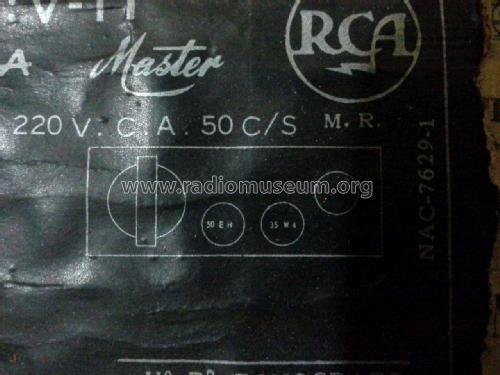 Victrola Master V-11; RCA, Corporacion de (ID = 2183706) R-Player