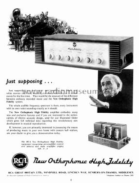 New Orthophonic High-Fidelity Power Amplifier LMI-32216 A; RCA Great Britain (ID = 2836404) Ampl/Mixer