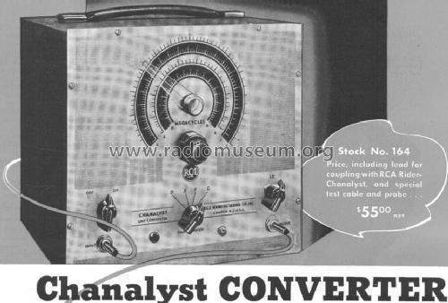 Chanalyst UHF Converter 164; RCA RCA Victor Co. (ID = 517785) Equipment