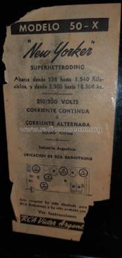 50-X; RCA Victor; Buenos (ID = 2707371) Radio