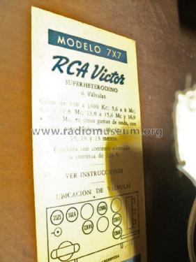 7X7; RCA Victor; Buenos (ID = 1930408) Radio