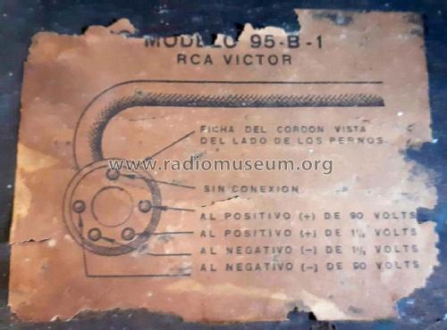 Receptor de radio 95-B-1; RCA Victor; Buenos (ID = 2639169) Radio