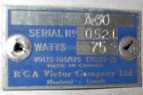 A-30 ; RCA Victor (ID = 1055169) Radio