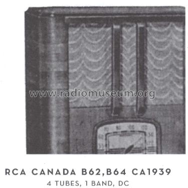 B62 ; RCA Victor (ID = 1570365) Radio