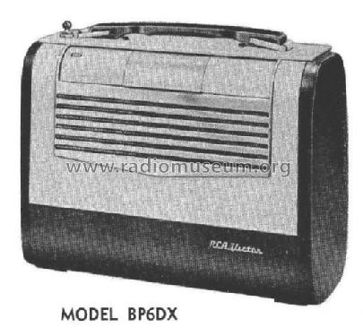 BP6DX ; RCA Victor (ID = 2232678) Radio