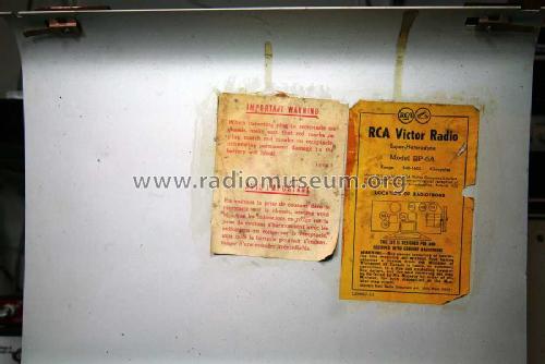 BP-6A ; RCA Victor (ID = 1028904) Radio