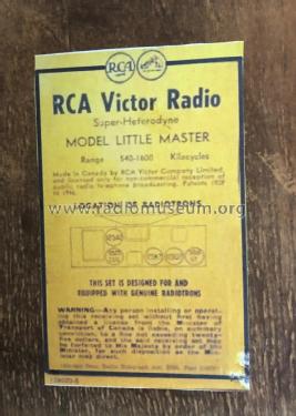 Little Master A ; RCA Victor (ID = 2384932) Radio