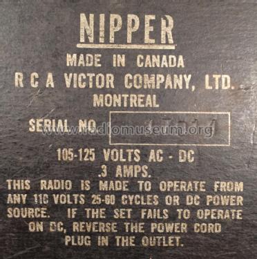 Nipper - Plaskon AM Tube Radio ; RCA Victor (ID = 2215668) Radio