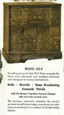 QU8 ; RCA Victor (ID = 1425928) Radio