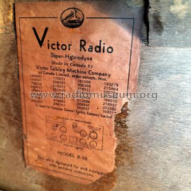 R-50 ; RCA Victor (ID = 2784446) Radio