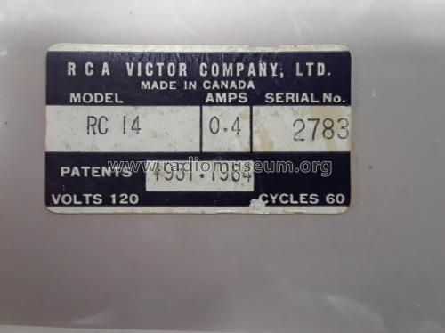 RC-14 ; RCA Victor (ID = 2382670) Radio