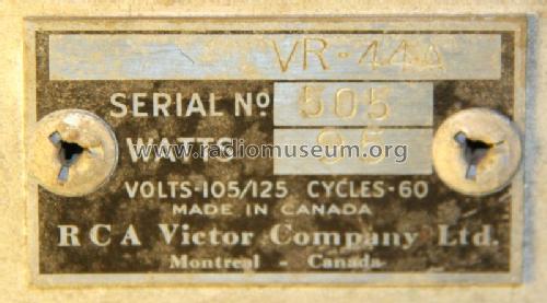 VR-44A; RCA Victor (ID = 1443278) Radio