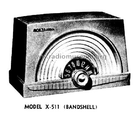 X511 ; RCA Victor (ID = 2138681) Radio