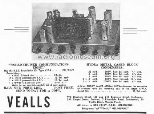 World-Cruiser Communications 8 ; RCS Radio Pty. Ltd.; (ID = 2189535) Radio