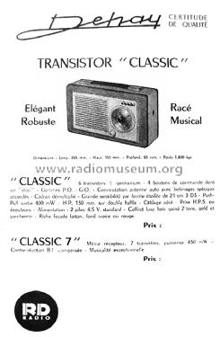 Transistor Classic ; RD Radio, Éts. R. (ID = 2488205) Radio