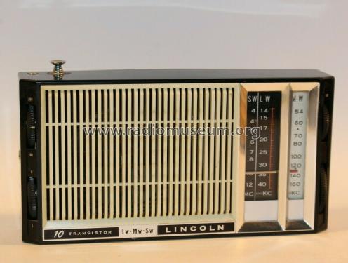 Lincoln 10 Transistor Lw- Mw-Sw ; Realtone Electronics (ID = 2381089) Radio