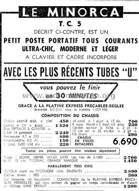Minorca TC5 ; Recta; Paris (ID = 2515379) Radio