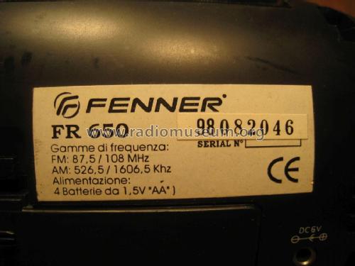 AM/FM Radio Cassette Player FR 650; Fenner, Redi (ID = 2040329) Radio