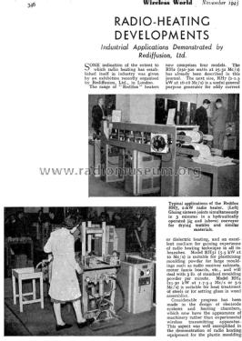 Radio Heater RH2; Rediffusion Ltd.; (ID = 3090104) Misc
