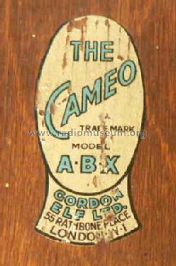 Cameo ABX; Cameo Brand, Gordon (ID = 691377) Radio