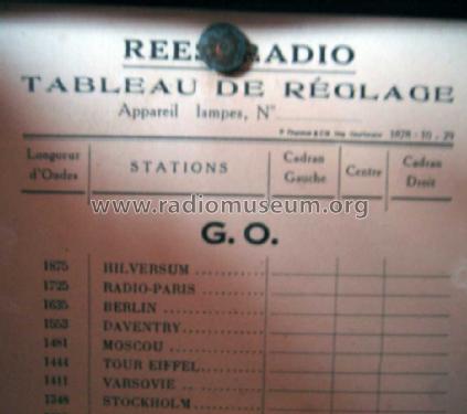 Ideal 8; Rees Radio; Paris (ID = 950386) Radio