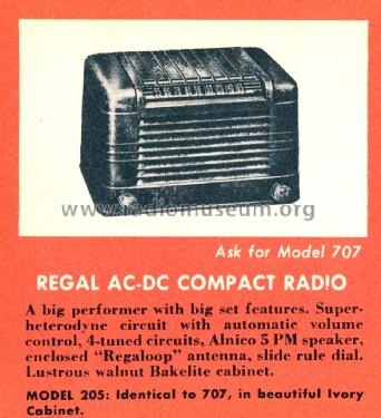 707 ; Regal; New York NY (ID = 1346769) Radio