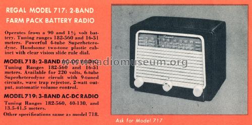 718 ; Regal; New York NY (ID = 1346744) Radio