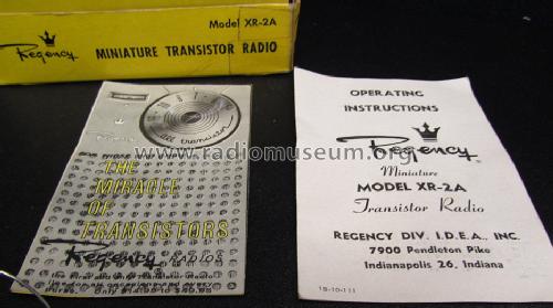 AM Transistorized Receiver XR-2A; Regency brand of I.D (ID = 1388810) Radio