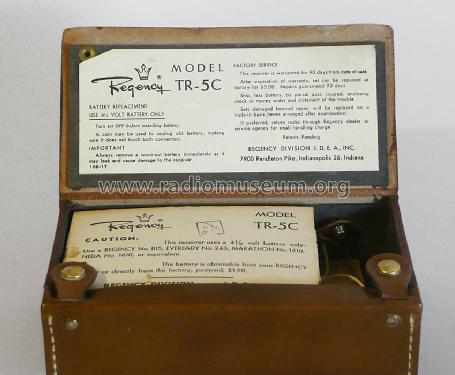 All Transistor TR-5C; Regency brand of I.D (ID = 604753) Radio